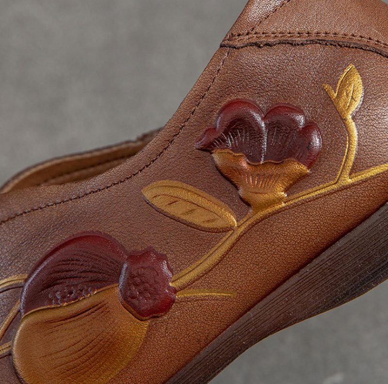 Isis Slip On Flats Til Kvinder - Brun