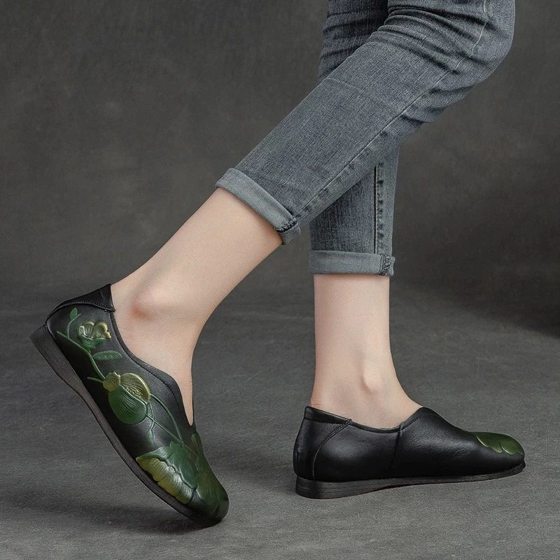 Isis Slip On Flats Til Kvinder - Brun