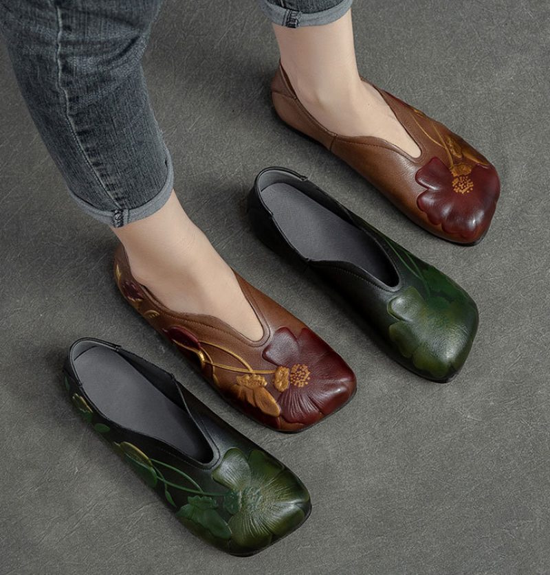 Isis Slip On Flats Til Kvinder - Brun