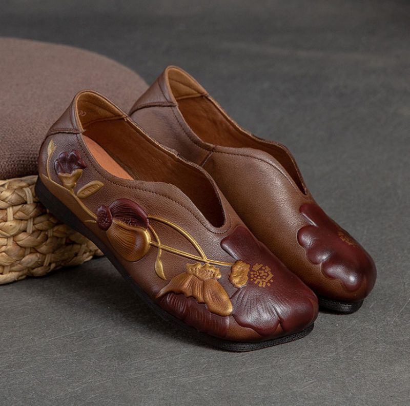 Isis Slip On Flats Til Kvinder - Brun