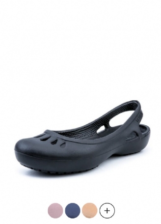 Iza Kvinders Slip-on Flade Åndbare Sommer Sorte Sko
