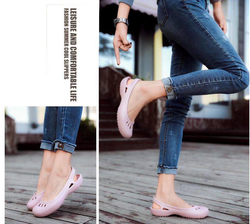 Iza Slip-on Flade Åndbare Sommersko Til Kvinder - Beige