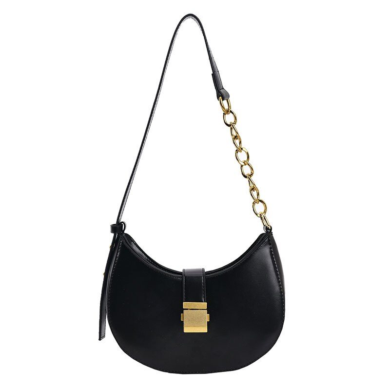 Jaxyn Crossbody-håndtaske I Læder Til Kvinder - Sort