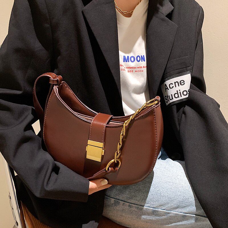 Jaxyn Crossbody-håndtaske I Læder Til Kvinder - Sort