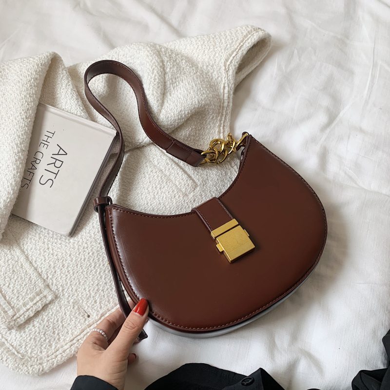 Jaxyn Crossbody-håndtaske I Læder Til Kvinder - Sort