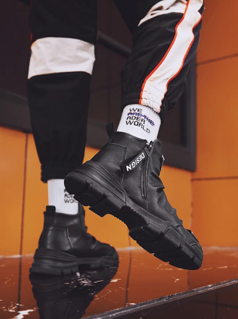Jayden Mode Sneakers Til Mænd - Sort