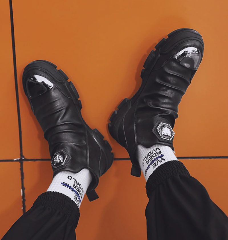 Jayden Mode Sneakers Til Mænd - Sort