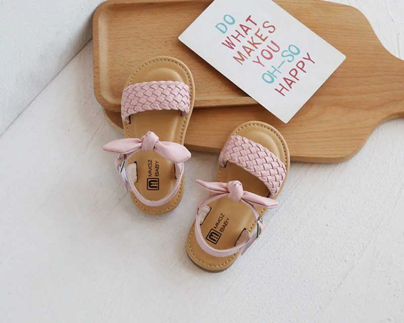 Jean-pigers Afslappede Sandal - Sort