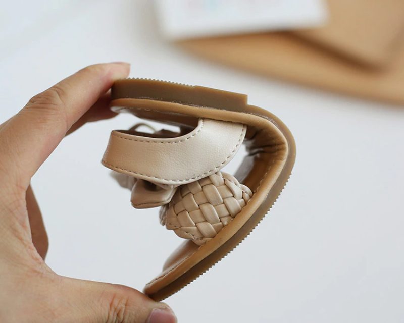 Jean-pigers Afslappede Sandal - Sort
