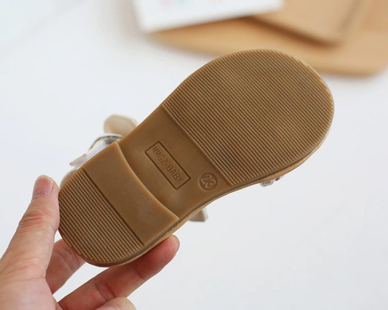 Jean-pigers Afslappede Sandal - Sort