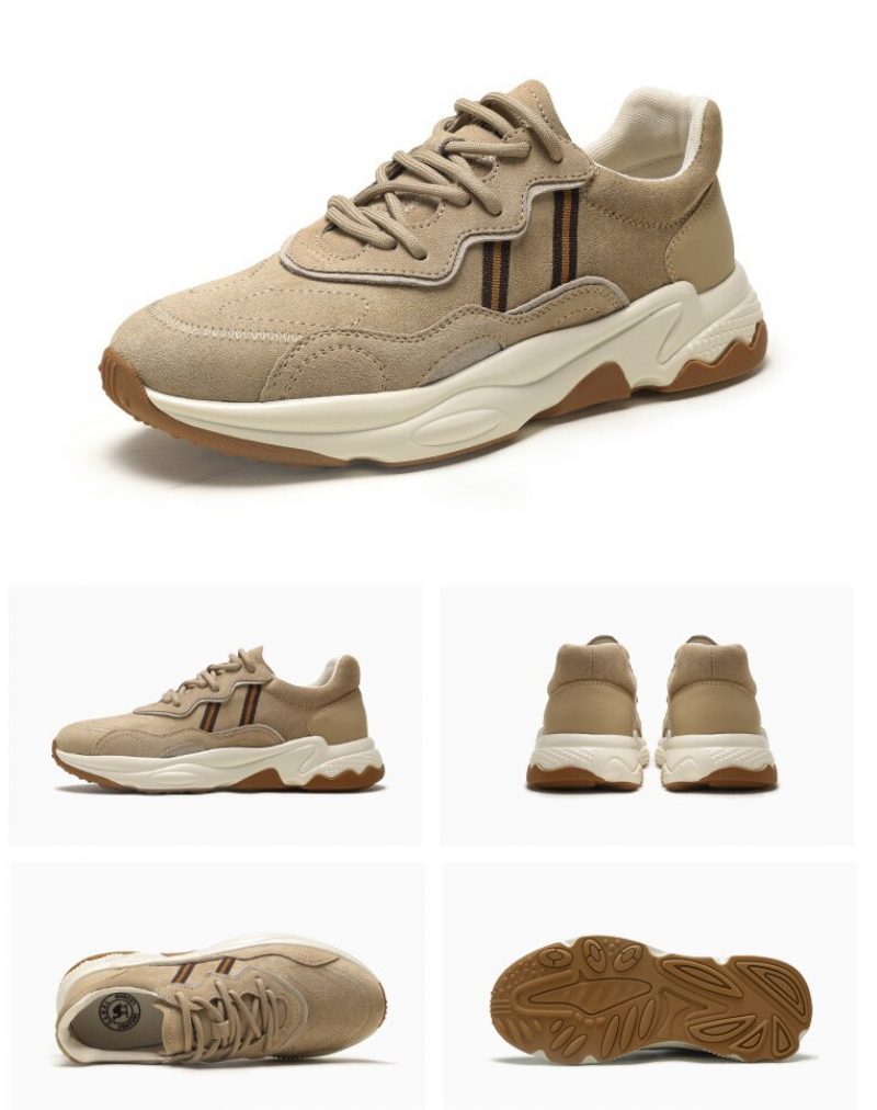 Jeff Sneakers I Ruskind Til Mænd - Beige
