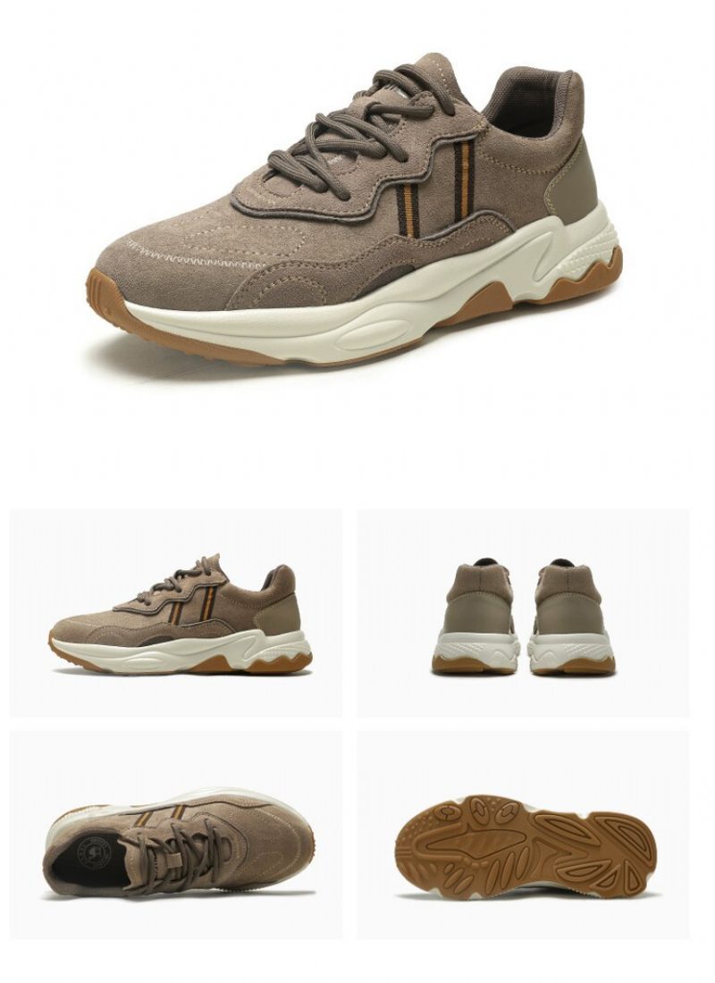 Jeff Sneakers I Ruskind Til Mænd - Beige