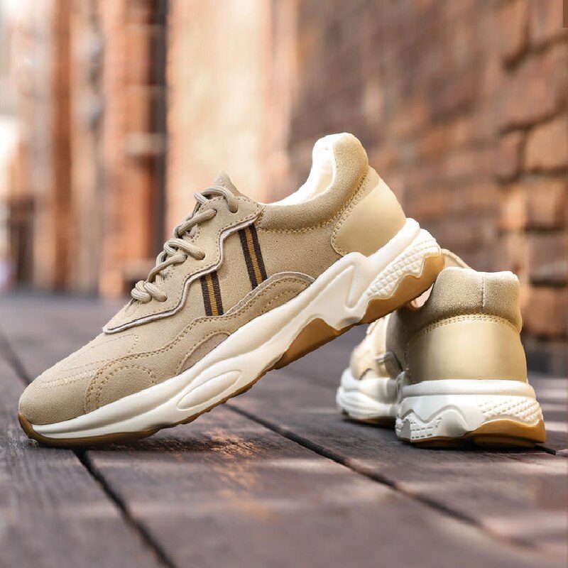 Jeff Sneakers I Ruskind Til Mænd - Beige