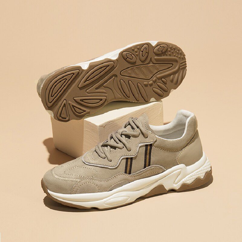 Jeff Sneakers I Ruskind Til Mænd - Beige