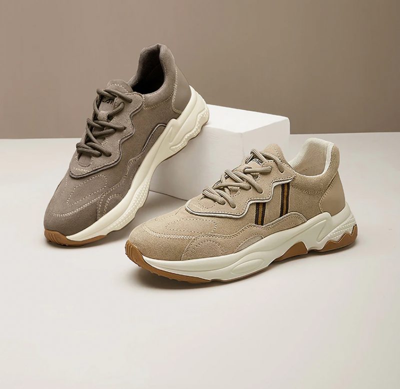 Jeff Sneakers I Ruskind Til Mænd - Beige