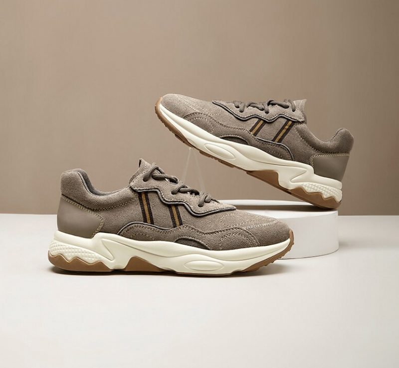 Jeff Sneakers I Ruskind Til Mænd - Beige