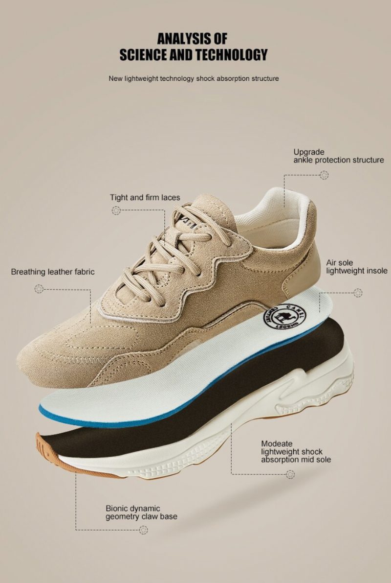 Jeff Sneakers I Ruskind Til Mænd - Beige