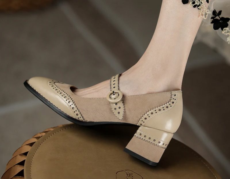 Jenny Dame Læder Pumps - Brun