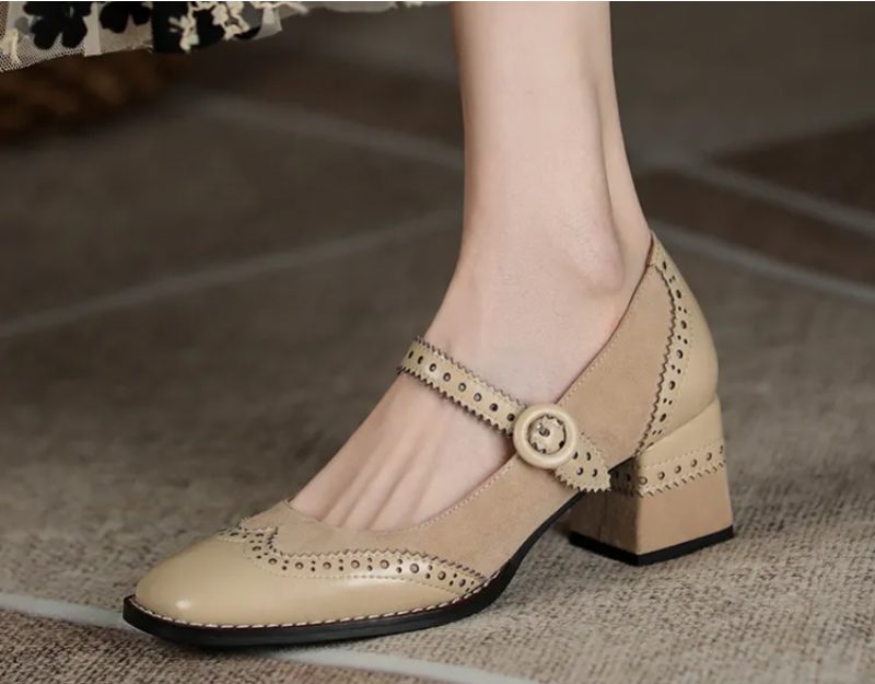 Jenny Dame Læder Pumps - Brun
