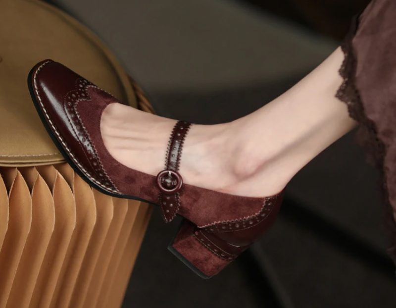 Jenny Dame Læder Pumps - Brun