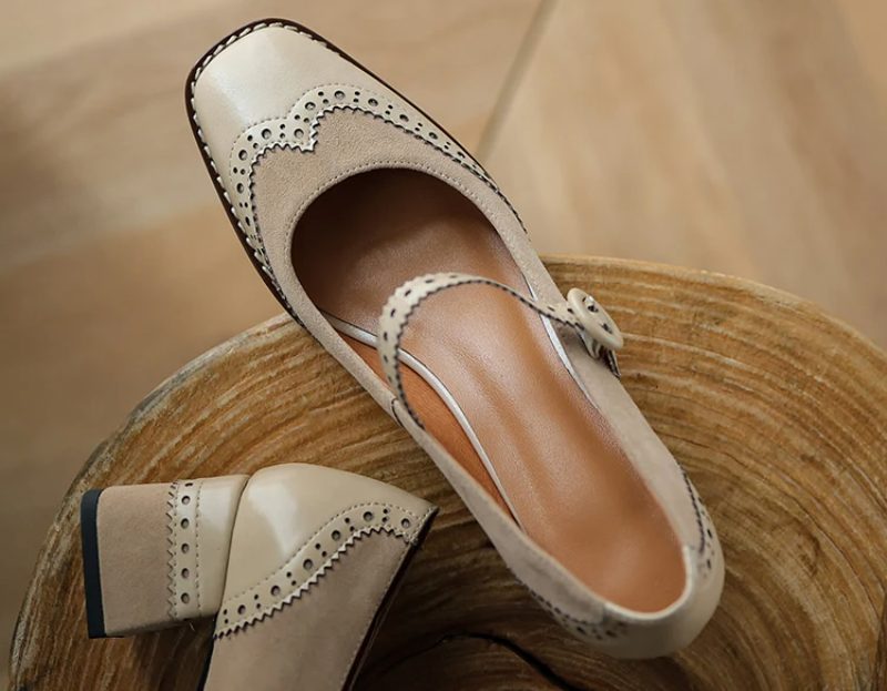 Jenny Dame Læder Pumps - Brun
