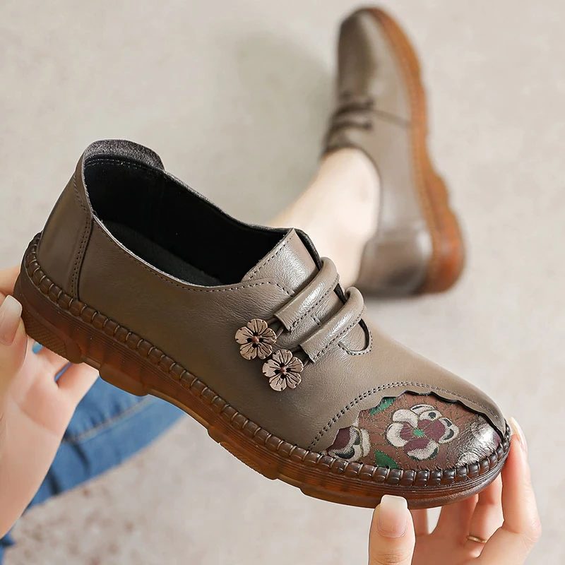 Jensy Dame Loafer Sko - Khaki