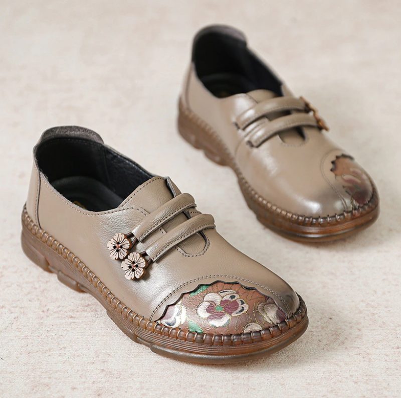 Jensy Dame Loafer Sko - Khaki