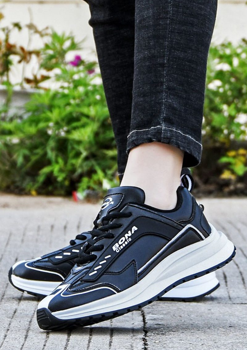Jildo Mode Sneakers Til Mænd - Sort