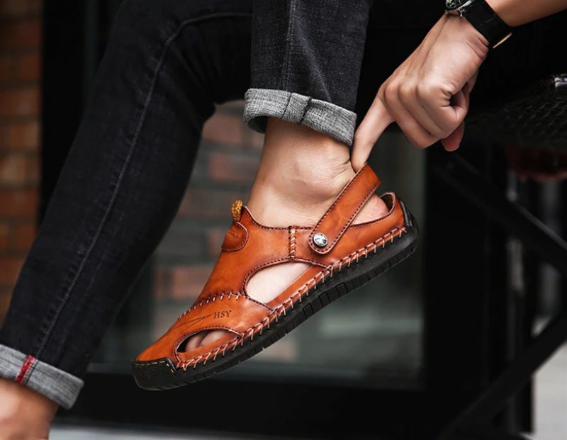 Jin Sommersandaler Til Mænd - Orange