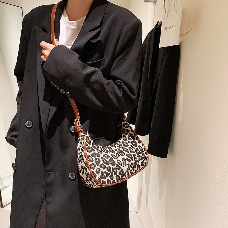 Jode Crossbody-håndtaske Til Kvinder - Brun Leopard
