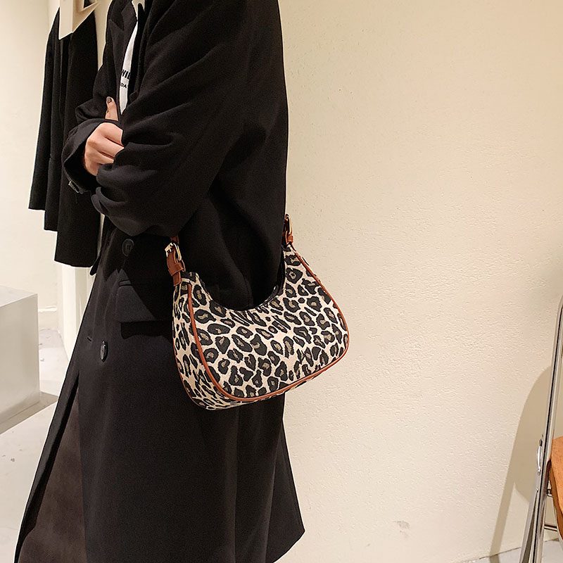 Jode Crossbody-håndtaske Til Kvinder - Brun Leopard
