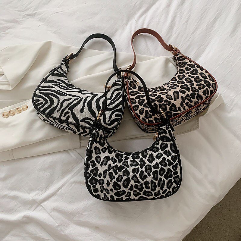 Jode Crossbody-håndtaske Til Kvinder - Brun Leopard