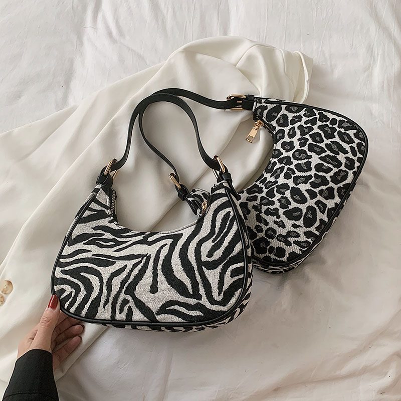 Jode Crossbody-håndtaske Til Kvinder - Brun Leopard