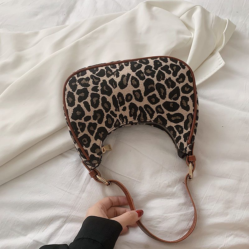 Jode Crossbody-håndtaske Til Kvinder - Brun Leopard