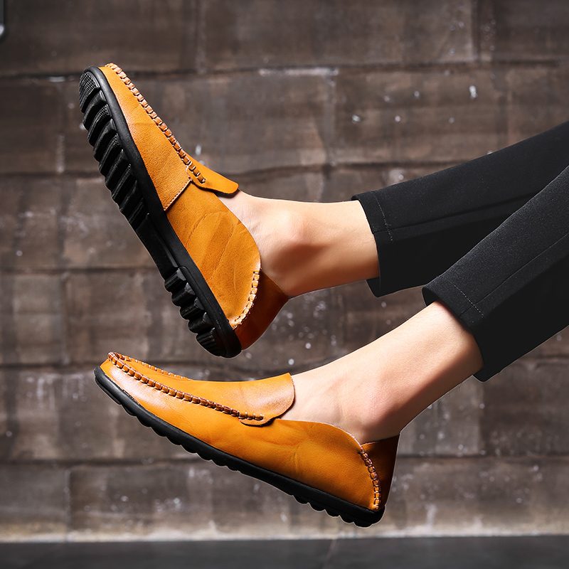 Josan Loafers Fritidssko Til Mænd - Orange