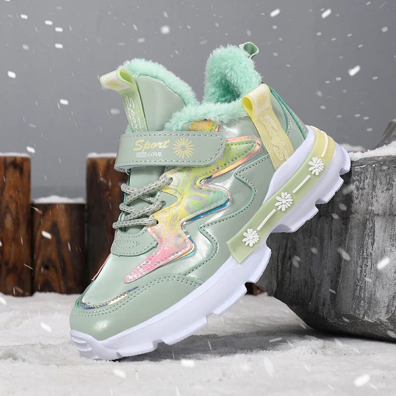 Josefina Warm Sneaker Til Piger - Lyserød pels