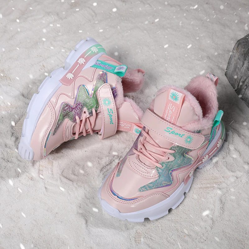 Josefina Warm Sneaker Til Piger - Lyserød pels