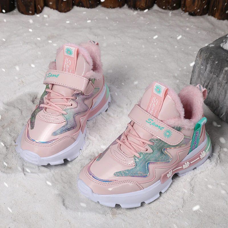 Josefina Warm Sneaker Til Piger - Lyserød pels