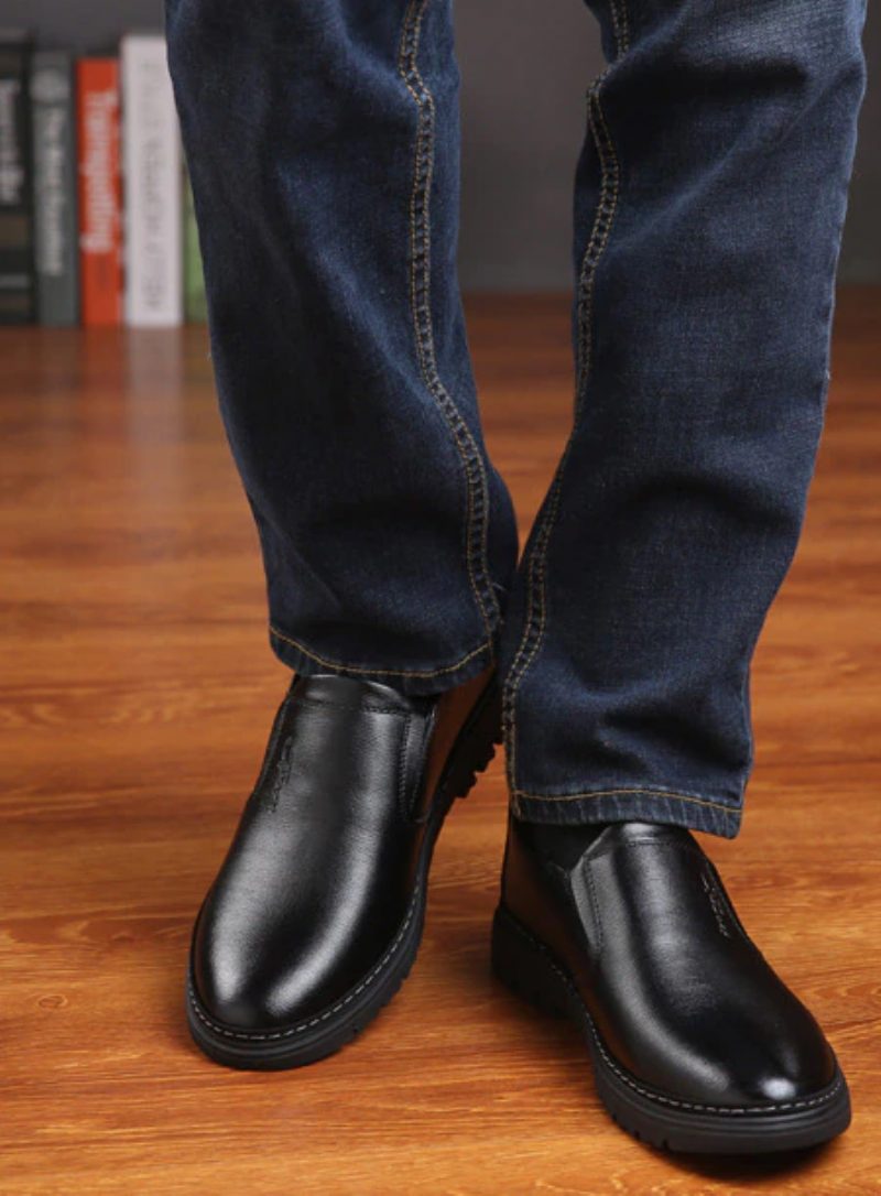 Juanvir Herre Loafers Dress Sko - Sort