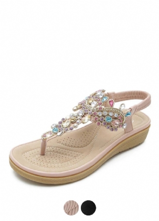 Julia Dame Casual Sandal Med Rhinestones