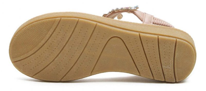 Julia Dame Casual Sandal Med Rhinestones - Pink