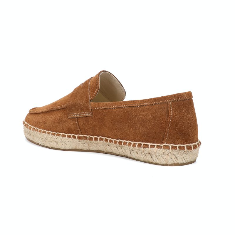 Juliana Jute Platform Ruskind Loafers Til Kvinder - Brun