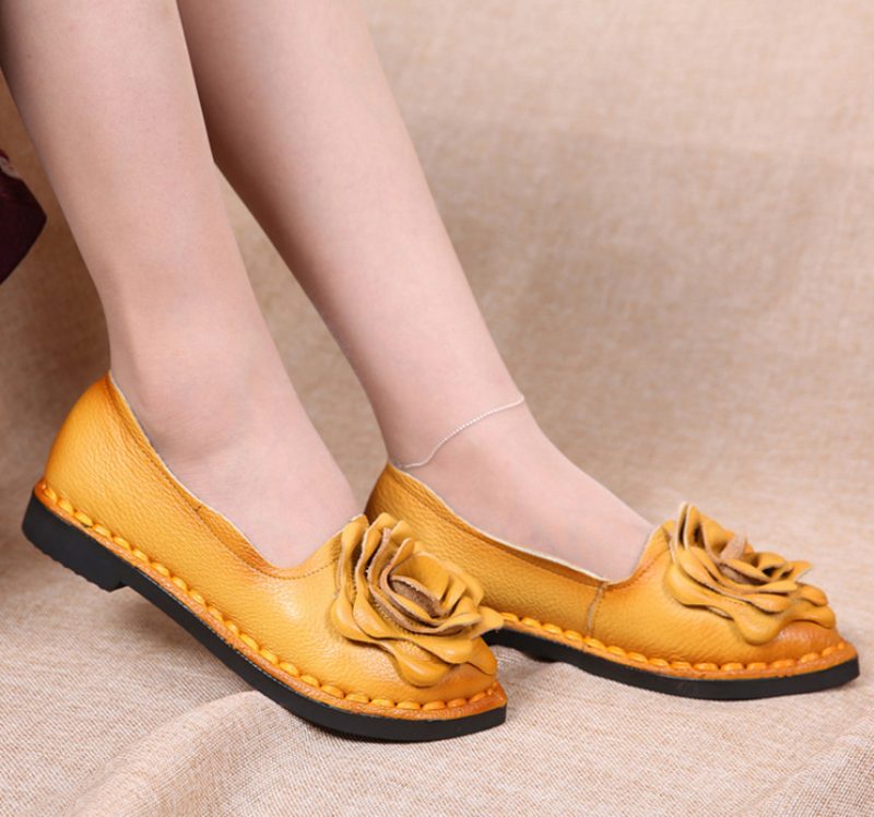 Julieta Dame Loafer Sko - Gul