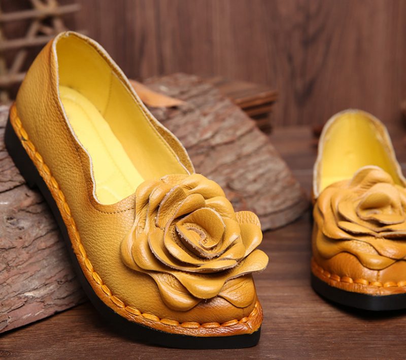 Julieta Dame Loafer Sko - Gul