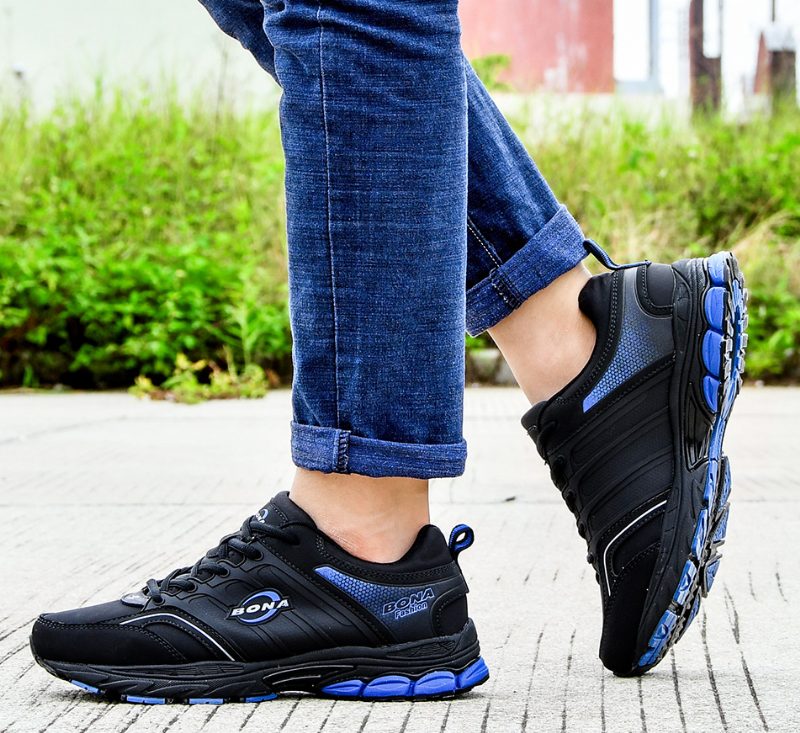 Kale Mode Sneakers Til Mænd - Sort