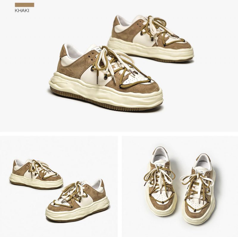 Kalie Sneaker Med Snørebånd Til Kvinder - Khaki