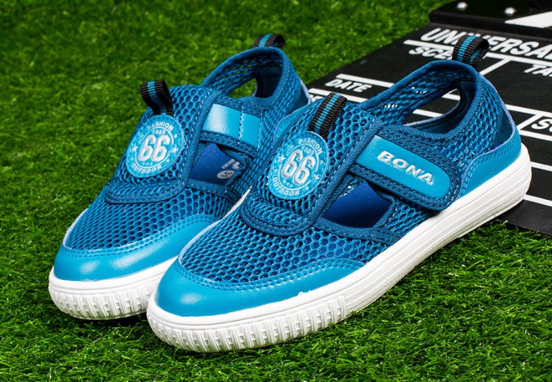Kalifa Unisex Afslappet Sneaker Til Børn - Himmelblå