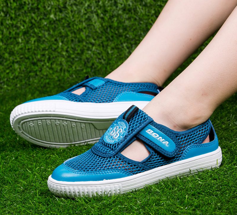 Kalifa Unisex Afslappet Sneaker Til Børn - Himmelblå