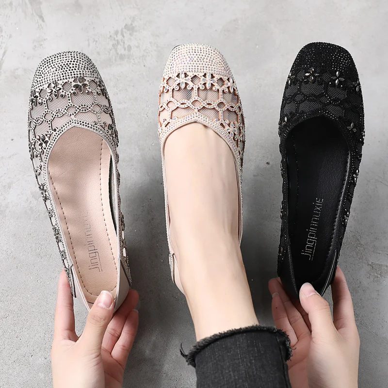 Kamila Summer Fashion Pumps Til Kvinder - Sort