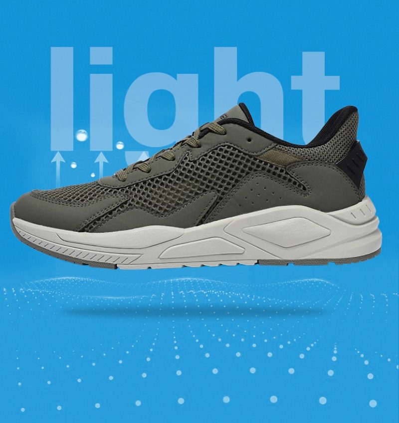Kang Letvægts Sneaker Til Mænd - Oliven